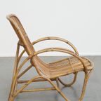 Bijzondere Rotan Fauteuil Van Rohé Noordwolde, 1950 thumbnail 10