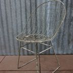 Originele Vintage Draadstoel Cees Braakman, Pastoe 1957 thumbnail 12