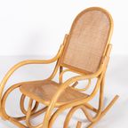 Vintage Thonet Style Rocking Chair thumbnail 3