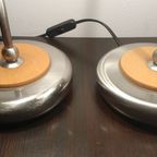 2 Vintage Jaren 90 Massive Augostinelli Tafellampen thumbnail 5