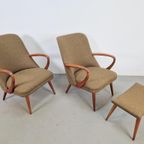 Set Vintage Fauteuils Teak ´60 Scandinavisch Mid Century thumbnail 8