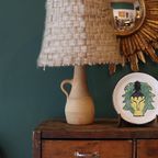 Terracotta Lamp En Originele Wollen Kap thumbnail 5