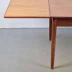 Vintage Teak Eettafel Deens Design Uitschuifbaar ‘60 Hout thumbnail 6