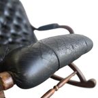 Vintage Chesterfield Fauteuil / Schommelstoel / Loungestoel thumbnail 6
