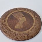 Oud Koperen Wandbord Egyptisch thumbnail 3