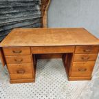 Vintage Bureau Eikenhout 80 X 150 Cm thumbnail 3