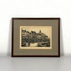 Vintage Houtsnede Door Henri Wils 69864 thumbnail 2