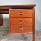 Arne Vodder, G.V. Møbler Vintage Jaren 60 Deens Bureau Teak thumbnail 4