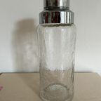 Vintage Cocktail Shaker Glas / Zilver thumbnail 2