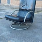 Vintage Rolf Benz Leren Swivel Fauteuil, Torino Bmp thumbnail 13