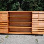 Vintage Houten Schoolkast Ladekast Jaren '60 thumbnail 2