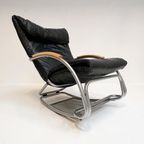 Lederen Bonaldo Swing Loungestoel Van Jochen Hoffman, 1990'S thumbnail 3