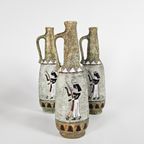 Bresciana Ceramica - Arco Gardese - Karaf - Keramiek - 3 (Set) - Amphora - 1970-1979 thumbnail 2