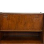Vintage Secretaire Wandkast Werkplek Jaren 60 Teak Fineer thumbnail 3