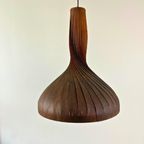 Midcentury Houten Hanglamp Swirl Design Hans Agne Jakobssons thumbnail 2