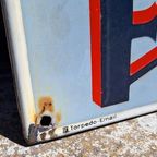 Xl Groot Emaille Reclamebord Van Torpedo Freilauf. thumbnail 6
