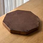 Vintage Octagonal Bamboo Tray thumbnail 5