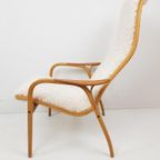 Vintage Swedese Lamino Yngve Ekström Fauteuil Teddy Pluche thumbnail 5