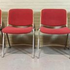 Set Van 4 Vintage Stoelen Giancarlo Piretti Stijl thumbnail 5