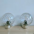 Vintage Herda Jaren 60-70 Bubble Glass Wandlampen thumbnail 4