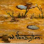 Willy Van Buyten (Geboren 1935-). Schilderij "Surprise". thumbnail 7