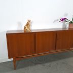 Vintage Teak Fineer Dressoir Met Lades thumbnail 10