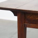 Leuke En Praktische Engelse Antieke Pembroke/ Side Table/ Eettafeltje Van Eikenhout thumbnail 18
