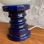 Space Age Paars Keramiek Mushroom Lamp thumbnail 3