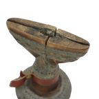 Vintage Kuba Ikul Metalen Ceremonieel Mes Kort Zwaard Congo thumbnail 6
