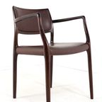 Set Van 2 +2 Stoelen Niels Otto Moller Model 65 + 80 Vintage Palissander thumbnail 4