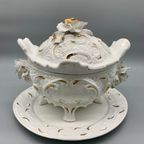 Vintage Terrine Capodimonte Wit/goud thumbnail 7