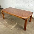 Italiaans Vintage Eettafel Met Wortelhout Van Borghi thumbnail 2