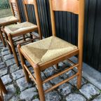 6 Vintage Eetkamerstoelen thumbnail 8