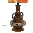 Grote Space Age Vloerlamp Xl Retro Design Oranje Bruin West Germany thumbnail 11