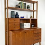 Scandinavisch Teak Fineren Boekenkast Forsol thumbnail 20