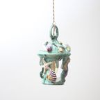 Ceramic Lantern With Sealife Decor, Vietri Sul Mare, Italy. thumbnail 2