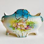 Art Nouveau Jardiniere Bloempot Porselein Czechoslovakia 1920’S thumbnail 3