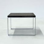 Vintage Salontafel Peter Draenert, Leisteen + Chrome, Grijs + Zilver- 2 Stuks thumbnail 12