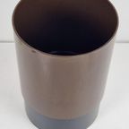 Vintage Samp De Manade Bureau Prullenbak Afvalmand Bruin ’70 thumbnail 4