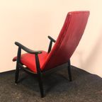 Mid Century High Lounge Armchair By Louis Van Teeffelen For Wébé, Holland thumbnail 7