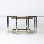 Brass & Chrome Geometrical Coffee Table thumbnail 3