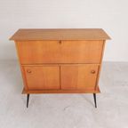 Secretaire Met Schuifdeuren Op Ranke Poten, Jaren 50 thumbnail 6