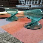 Post Moderne Glazen Spiraal Salontafel 1980S thumbnail 5