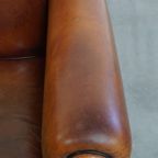 Comfortabele Schapenleren Art Deco Stijl Design Fauteuil Met Een Mooi Patina thumbnail 8