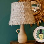 Terracotta Lamp En Originele Wollen Kap thumbnail 4