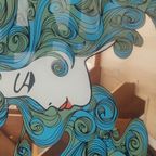 Vintage L'oreal Spiegel Art-nouveau Stijl thumbnail 3
