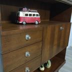 Vintage Midcentury Wandkast | Barkast | Highboard Retro thumbnail 7