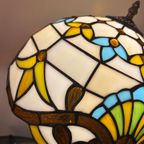 2 Stuks Art Nouveau Tiffany Stijl Tafellampje Glas In Lood Groot thumbnail 6