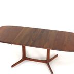 Ovalen 2x Verlengbare Eettafel Massief Teak Deens thumbnail 3