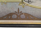 Franse Art Nouveau Lithografie Ingelijst thumbnail 3